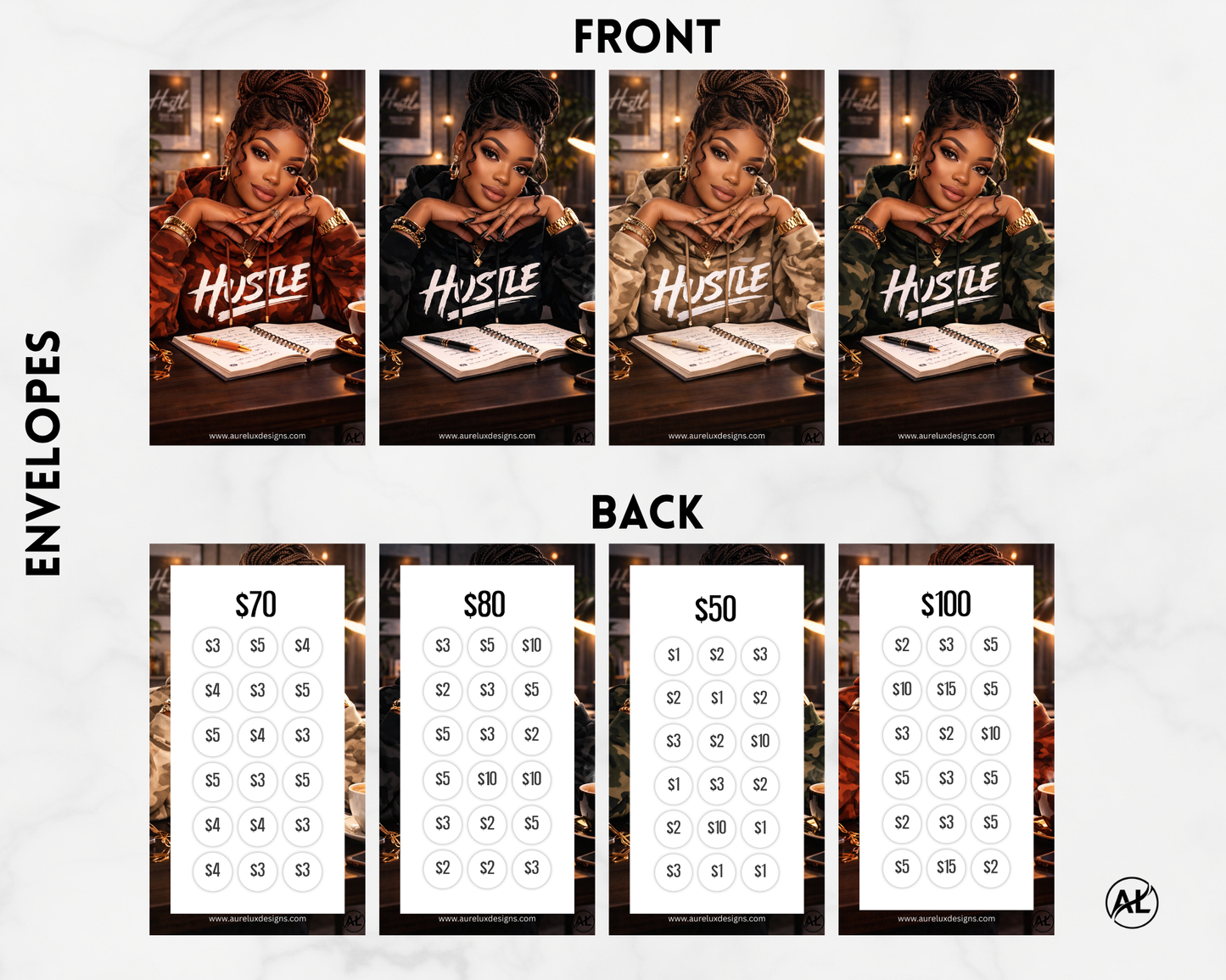 Hustle & Stack Savings Envelope System