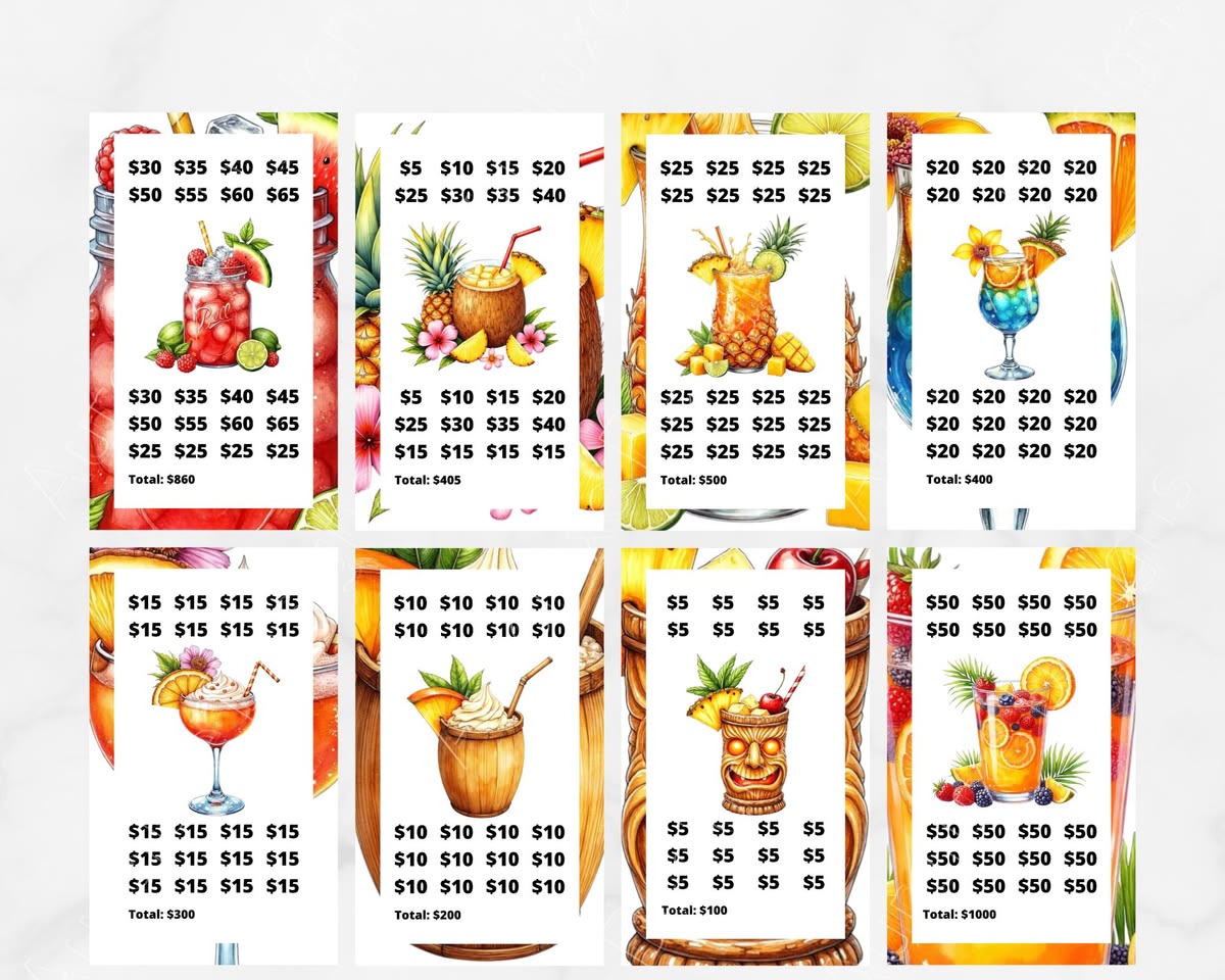 Summer Drinks Savings Challenge Bundle