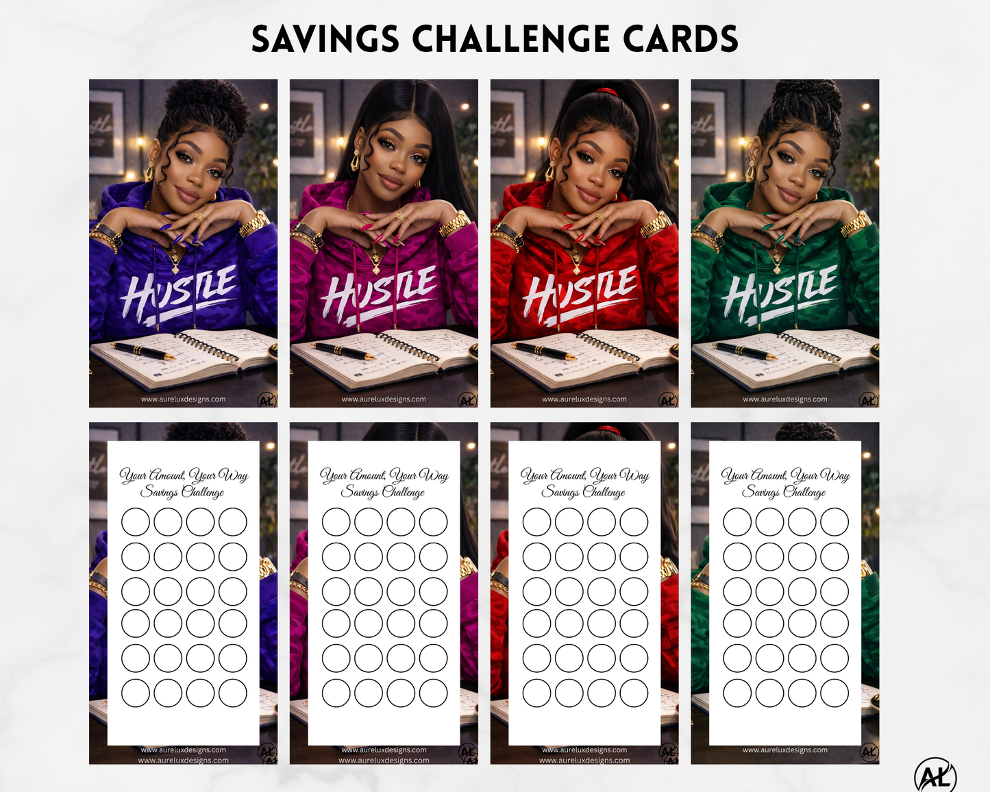 Auréluxe Hustle Your Way Savings Challenge