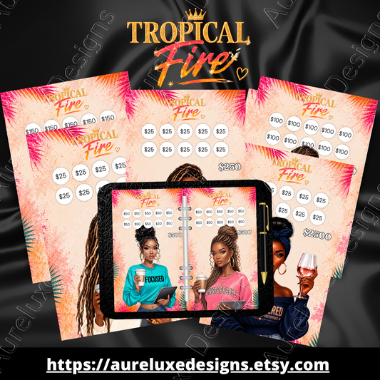 Tropical Fire Insert and Envelope Collection