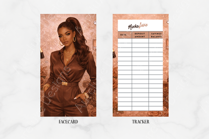 13- pc Mocha Luxe Savings Challenge Inserts