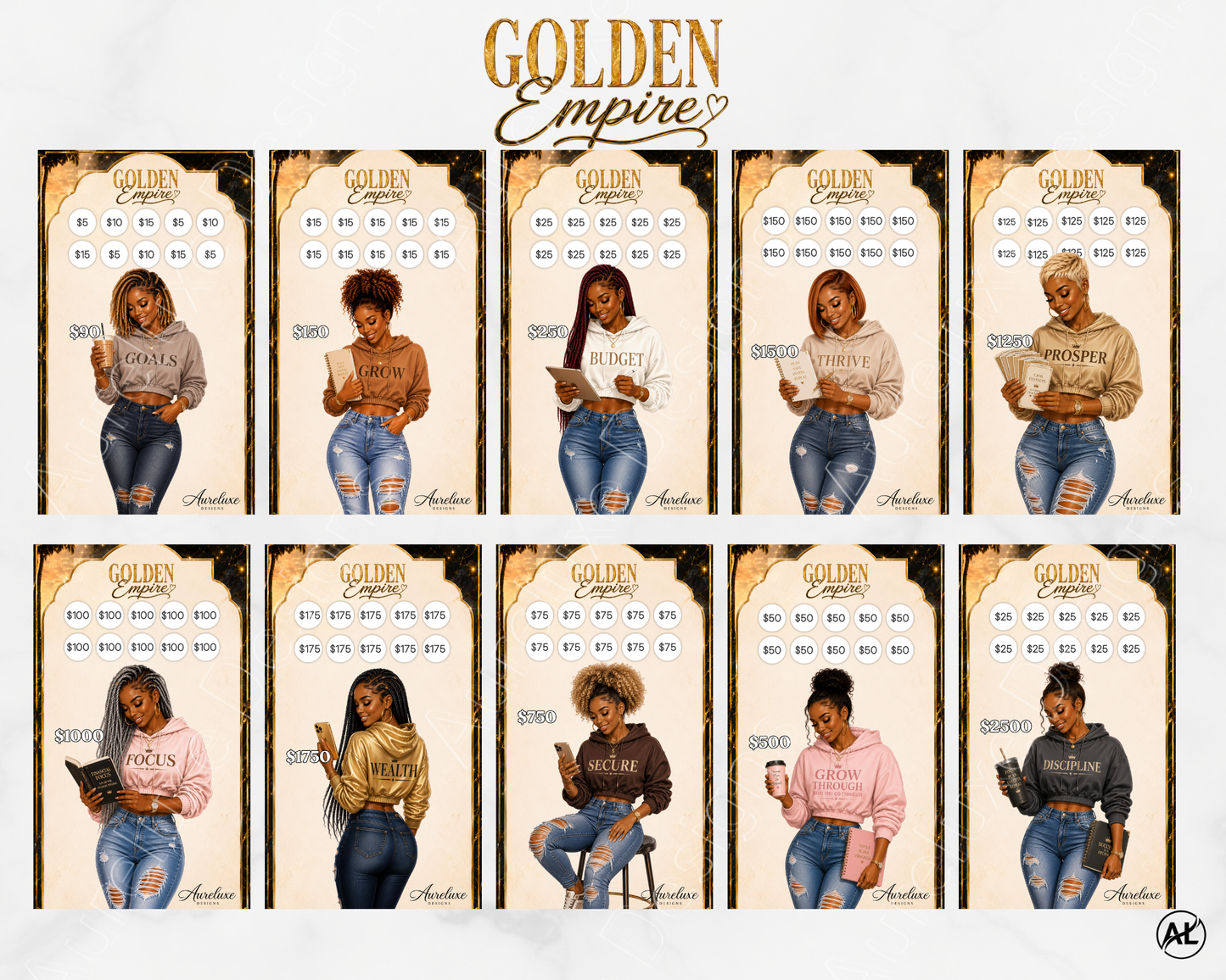 Golden Empire Insert and Envelope Collection