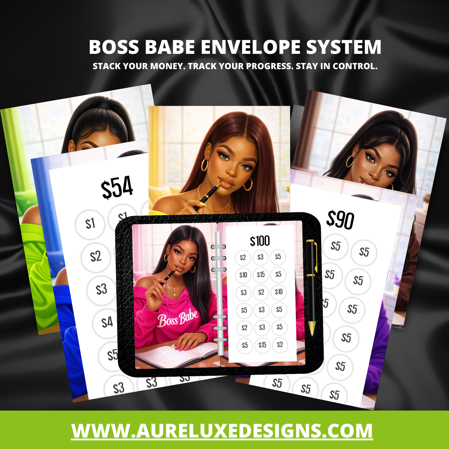 The Auréluxe Boss Babe Envelope System