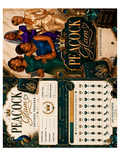 Peacock Glam  Insert and Envelope Collection