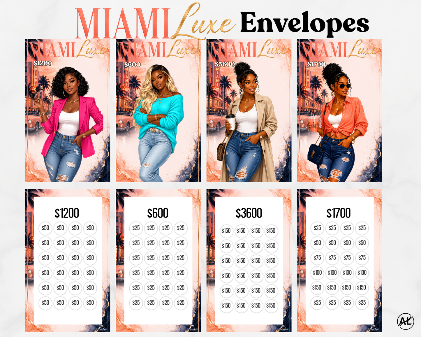 Miami Luxe Inserts and Envelope Collection