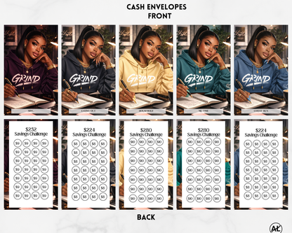 The Auréluxe Grind Savings Envelope Set