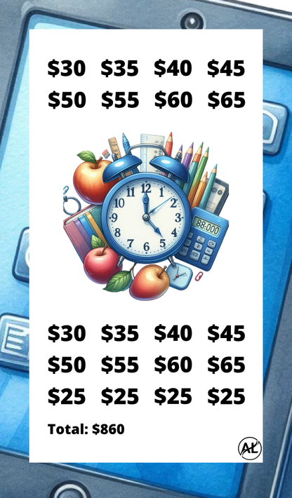 School Supplies Savings Challenge Collection
