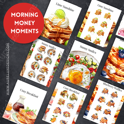 Breakfast 10-Piece Cash Envelope Set