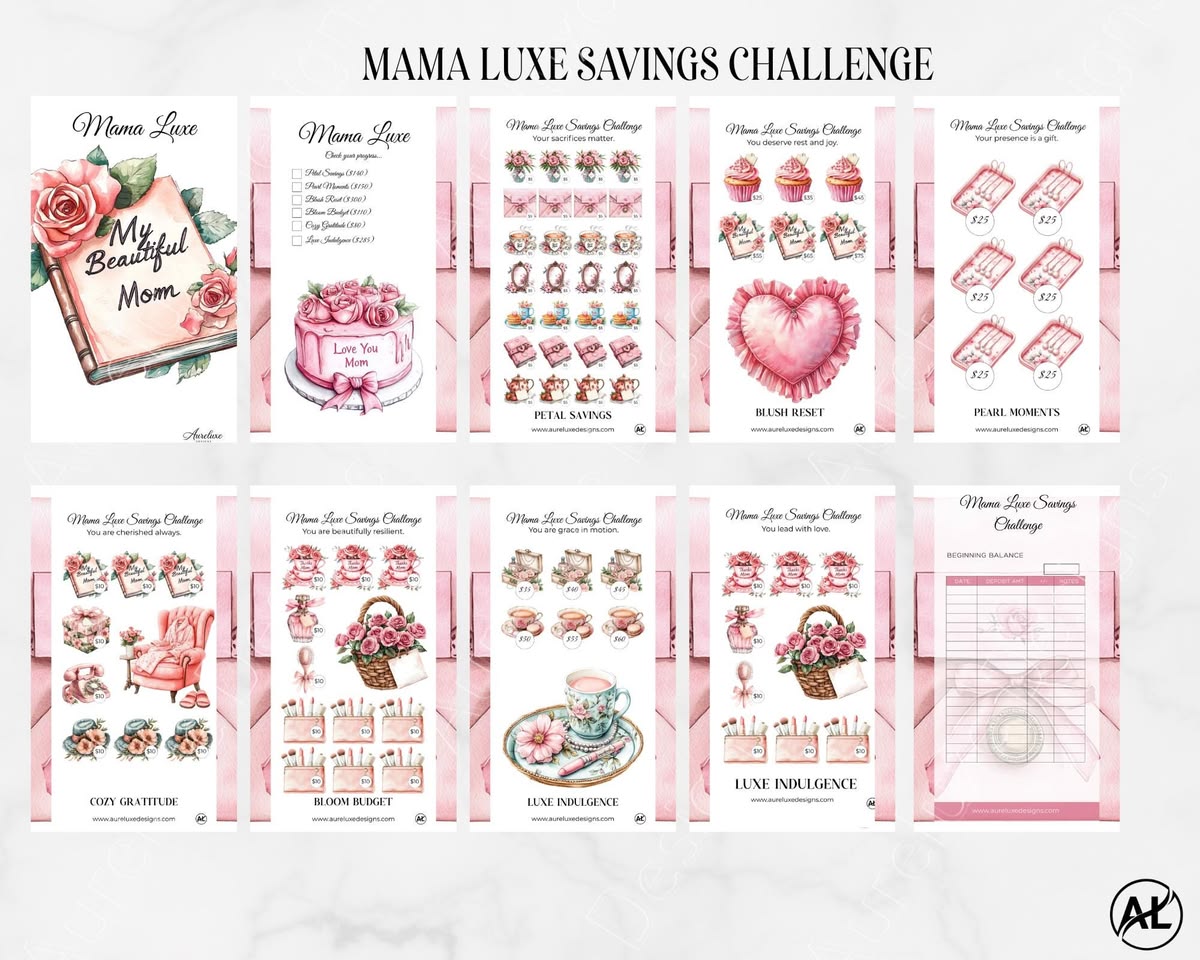 14 pc  Mother's Day Savings Challenge Set