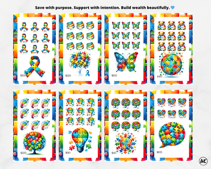 Auréluxe Autism Awareness Savings Challenge Set