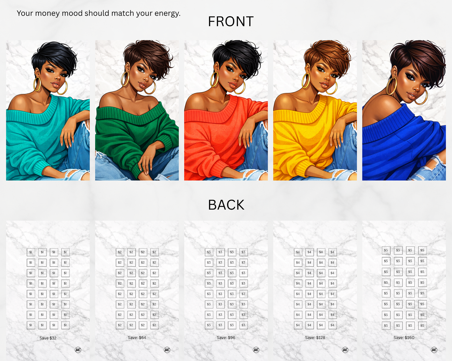 Color Me Confident Cash Envelopes