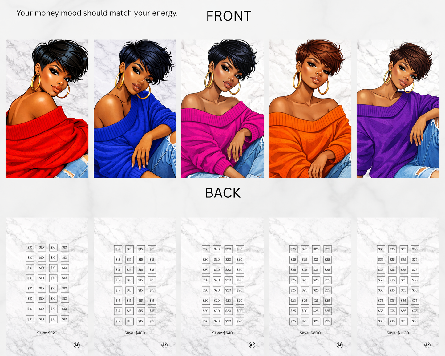 Color Me Confident Cash Envelopes