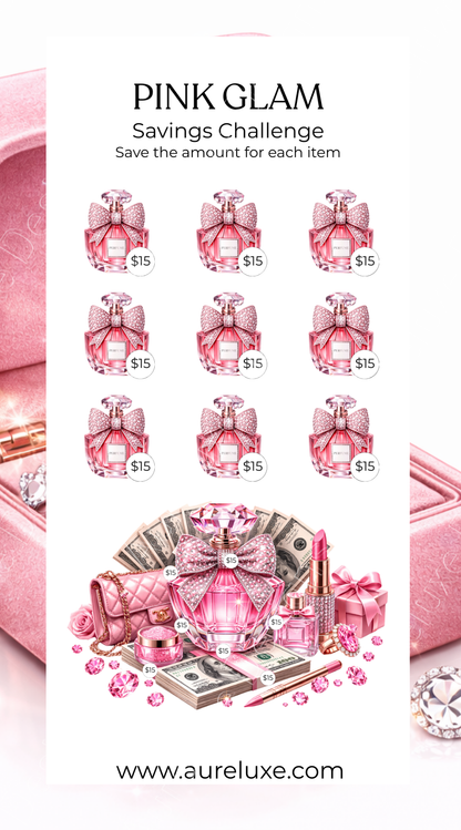 Pink Glam™ Savings Challenge Card Set